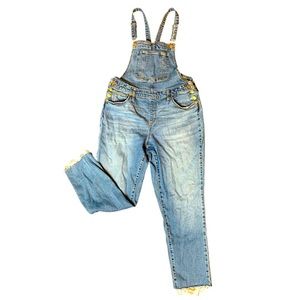 Denim Cropped Overalls Sz 12/13!